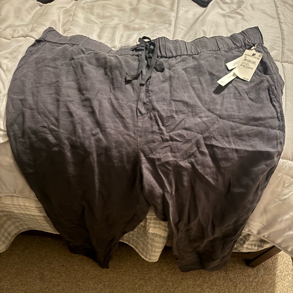 Caslon Pants - Nordstrom Charcoal Gray linen pants